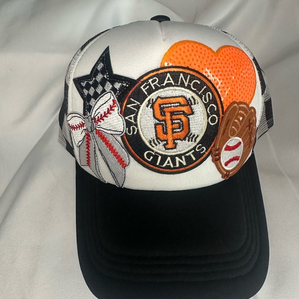 San Francisco Giants Trucker Hat - Black and Orange